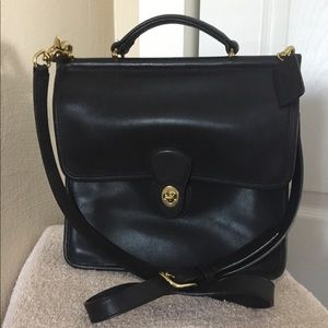 Black Coach crossbody EUC